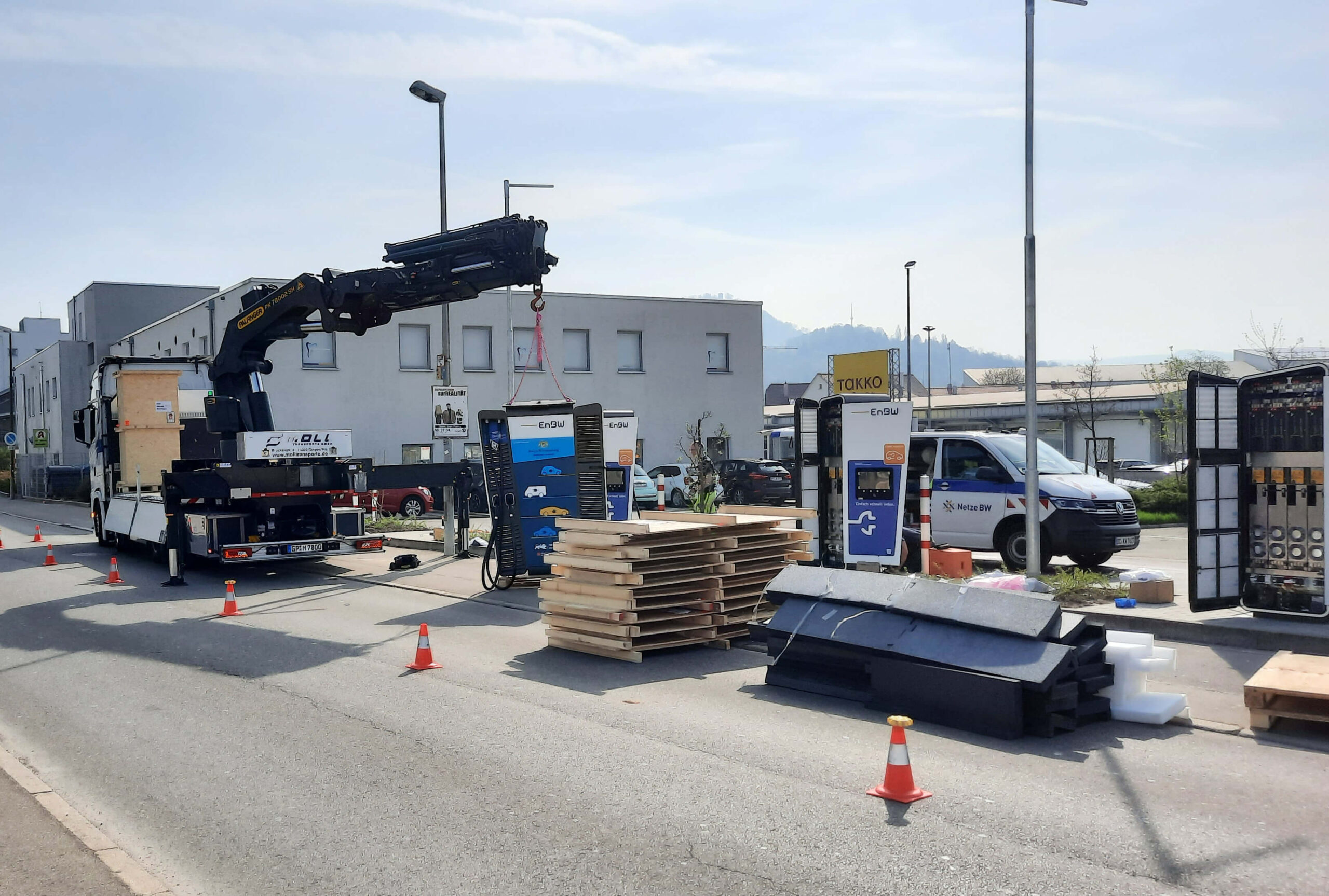 Netzbau Logistik für Energieversorger